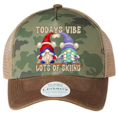 Ski Mom And Dad Gnomes Funny Family Quote For Ski Lover Great Gift Legacy Tie Dye Trucker Hat