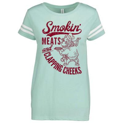 Smoking Meats And Clapping Cheeks Enza Ladies Jersey Football T-Shirt