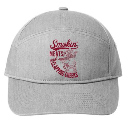 Smoking Meats And Clapping Cheeks 7-Panel Snapback Hat