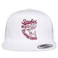 Smoking Meats And Clapping Cheeks Flat Bill Trucker Hat