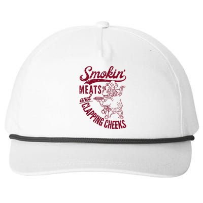 Smoking Meats And Clapping Cheeks Snapback Five-Panel Rope Hat