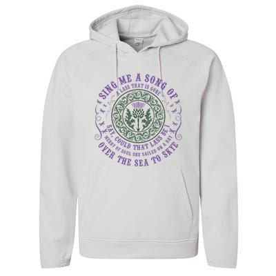 Sing Me A Song Of A Lass That Is Gone Dragonfly Performance Fleece Hoodie