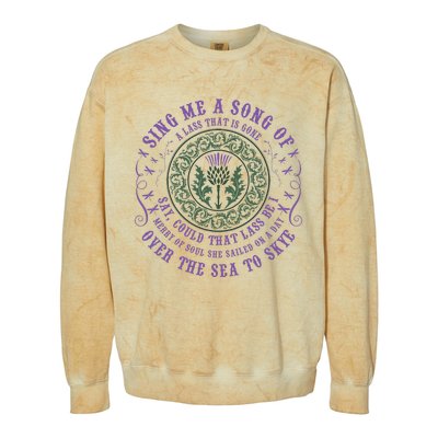 Sing Me A Song Of A Lass That Is Gone Dragonfly Colorblast Crewneck Sweatshirt