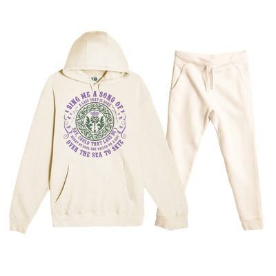 Sing Me A Song Of A Lass That Is Gone Dragonfly Premium Hooded Sweatsuit Set