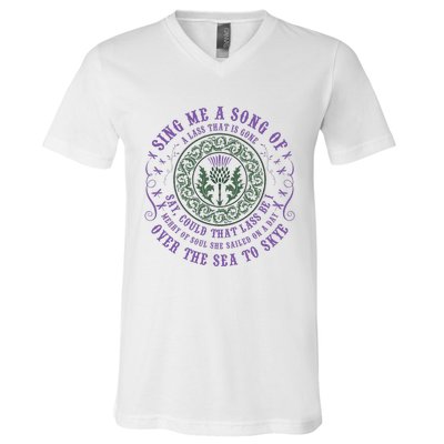 Sing Me A Song Of A Lass That Is Gone Dragonfly V-Neck T-Shirt