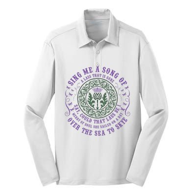 Sing Me A Song Of A Lass That Is Gone Dragonfly Silk Touch Performance Long Sleeve Polo