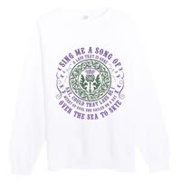 Sing Me A Song Of A Lass That Is Gone Dragonfly Premium Crewneck Sweatshirt