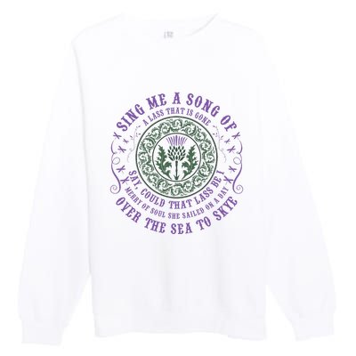 Sing Me A Song Of A Lass That Is Gone Dragonfly Premium Crewneck Sweatshirt