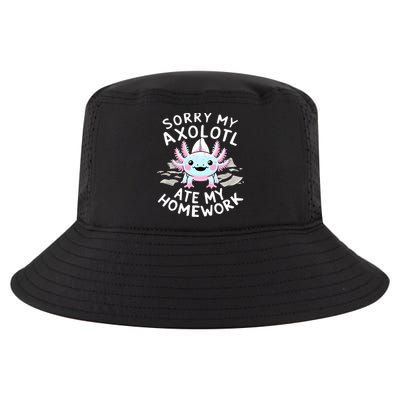 Sorry My Axolotl Ate My Homework Kawaii Axolotl Cool Comfort Performance Bucket Hat