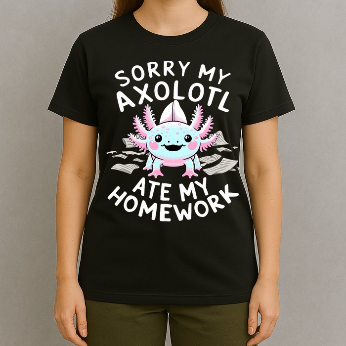 Sorry My Axolotl Ate My Homework Kawaii Axolotl T-Shirt