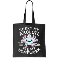 Sorry My Axolotl Ate My Homework Kawaii Axolotl Bag
