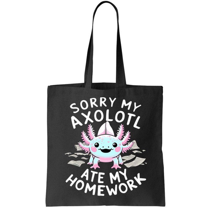 Sorry My Axolotl Ate My Homework Kawaii Axolotl Bag