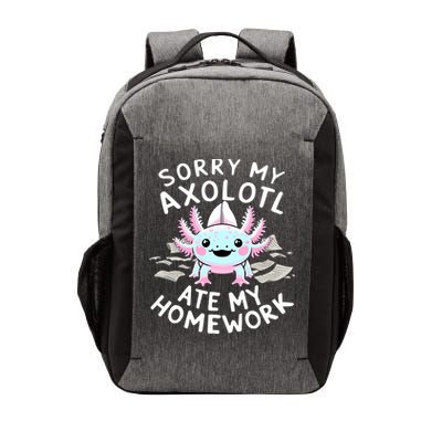 Sorry My Axolotl Ate My Homework Kawaii Axolotl Vector Backpack