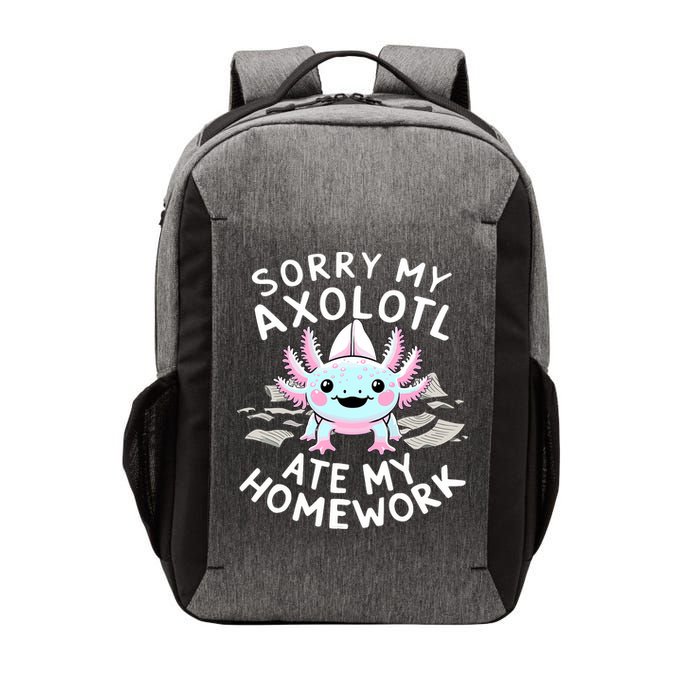 Sorry My Axolotl Ate My Homework Kawaii Axolotl Vector Backpack