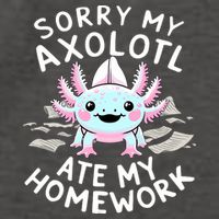 Sorry My Axolotl Ate My Homework Kawaii Axolotl Vector Backpack