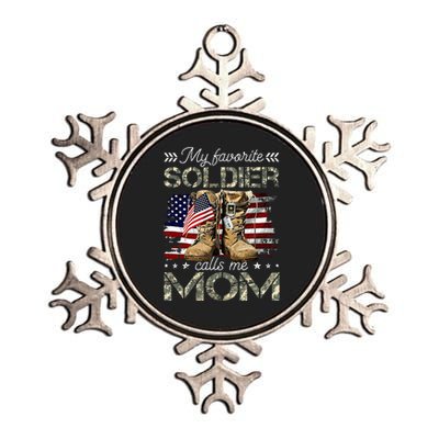 Soldier Mom Army Graduation Mom Metallic Star Ornament