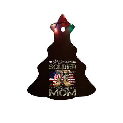 Soldier Mom Army Graduation Mom Ceramic Tree Ornament