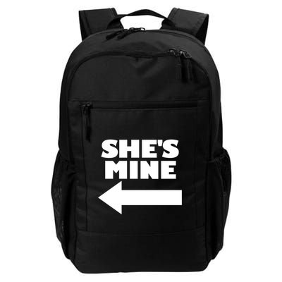 She's Mine Arrow Pointing Left Matching Couple She's Mine Gift Backpack