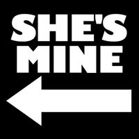She's Mine Arrow Pointing Left Matching Couple She's Mine Gift Cooling Performance Long Sleeve Crew