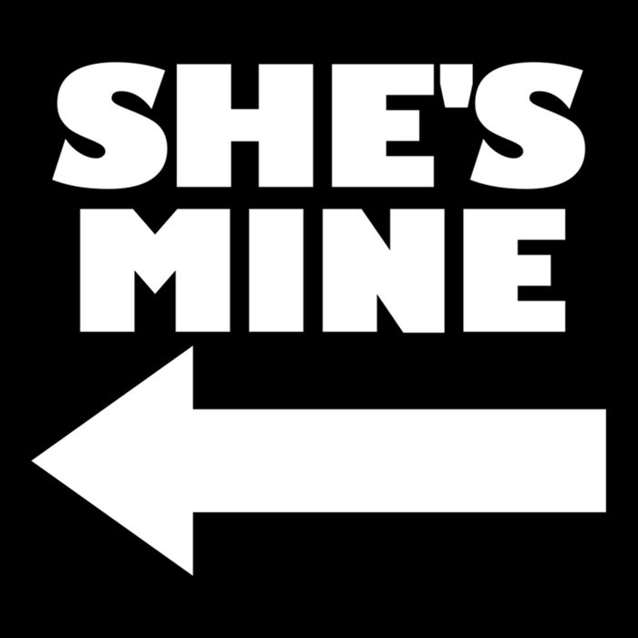 She's Mine Arrow Pointing Left Matching Couple She's Mine Gift Cooling Performance Long Sleeve Crew