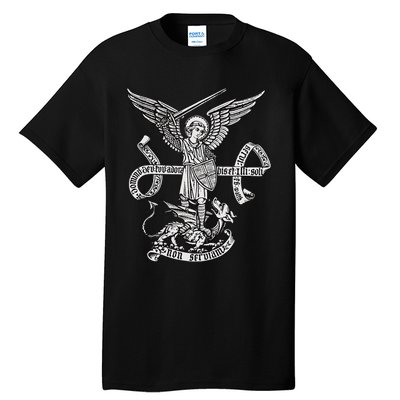 St Michael Archangel Catholic Angel Defend Us Tall T-Shirt