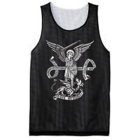 St Michael Archangel Catholic Angel Defend Us Mesh Reversible Basketball Jersey Tank