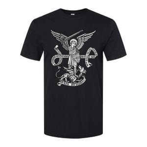 St Michael Archangel Catholic Angel Defend Us Softstyle CVC T-Shirt