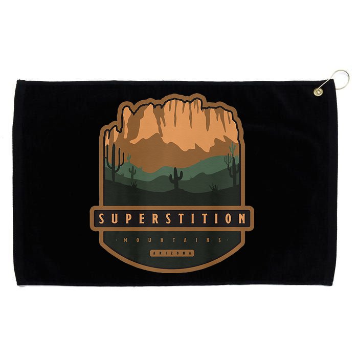 Superstition Mountains Arizona Grommeted Golf Towel