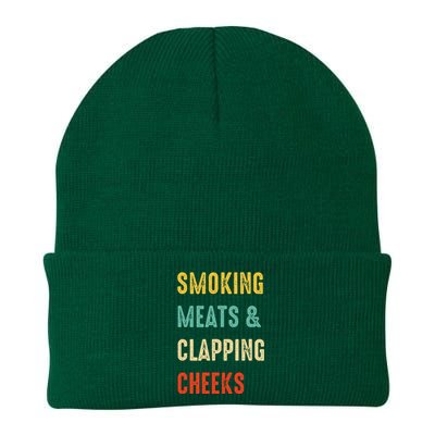 Smoking Meats And Clapping Cheeks Funny BBQ Meat Smoking Knit Cap Winter Beanie