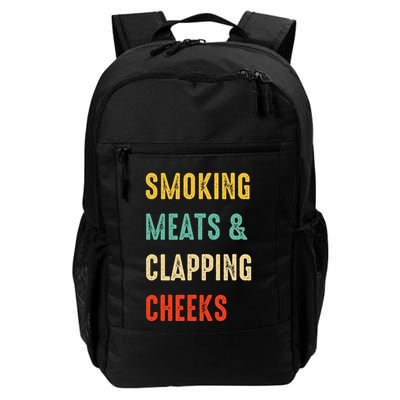 Smoking Meats And Clapping Cheeks Funny BBQ Meat Smoking Backpack