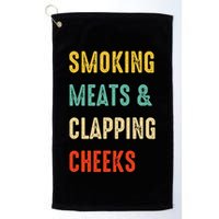 Smoking Meats And Clapping Cheeks Funny BBQ Meat Smoking Golf Towel