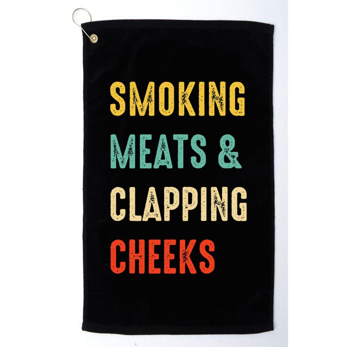 Smoking Meats And Clapping Cheeks Funny BBQ Meat Smoking Golf Towel