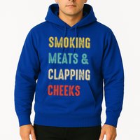 Smoking Meats And Clapping Cheeks Funny BBQ Meat Smoking Hoodie