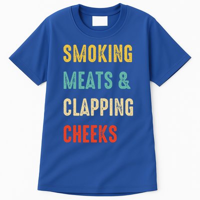 Smoking Meats And Clapping Cheeks Funny BBQ Meat Smoking Tall T-Shirt