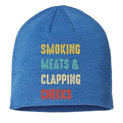 Smoking Meats And Clapping Cheeks Funny BBQ Meat Smoking Sustainable Beanie