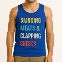 Smoking Meats And Clapping Cheeks Funny BBQ Meat Smoking Tank Top