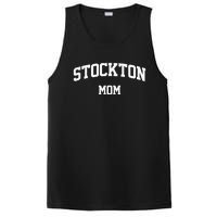 Stockton Mom Arch College University Font PosiCharge Competitor Tank