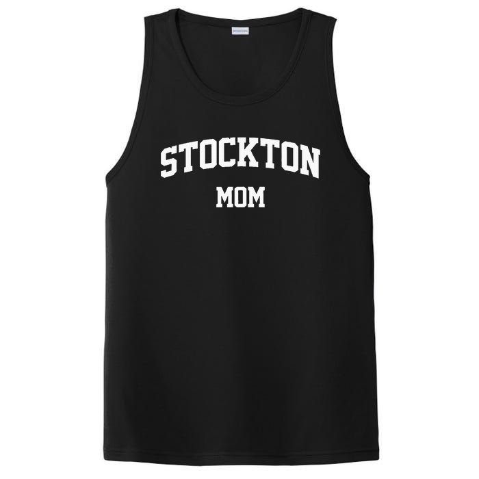 Stockton Mom Arch College University Font PosiCharge Competitor Tank