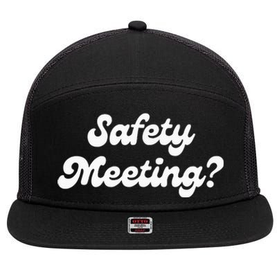 Safety Meeting Apparel 7 Panel Mesh Trucker Snapback Hat