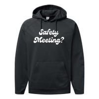 Safety Meeting Apparel Performance Fleece Hoodie