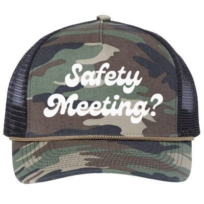 Safety Meeting Apparel Retro Rope Trucker Hat Cap