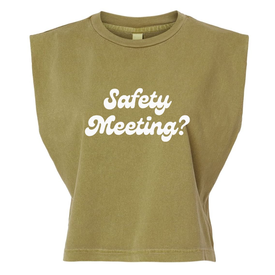 Safety Meeting Apparel Garment-Dyed Women's Muscle Tee