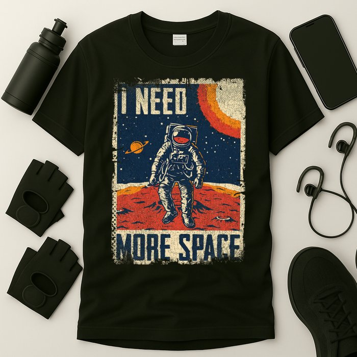 Space Man Astronaut Retro I Need More Space T-Shirt