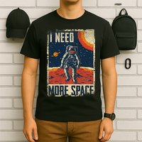 Space Man Astronaut Retro I Need More Space T-Shirt