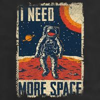 Space Man Astronaut Retro I Need More Space Hat