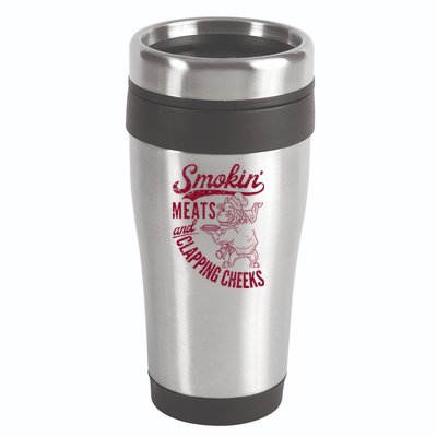 Smoking Meats And Clapping Cheeks 16oz Travel Tumbler