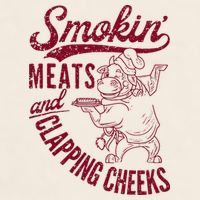 Smoking Meats And Clapping Cheeks Garment-Dyed Women's Muscle Tee