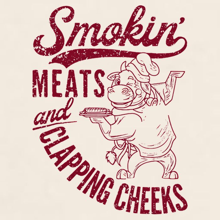 Smoking Meats And Clapping Cheeks Garment-Dyed Women's Muscle Tee