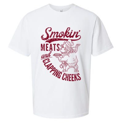 Smoking Meats And Clapping Cheeks Sueded Cloud Jersey T-Shirt