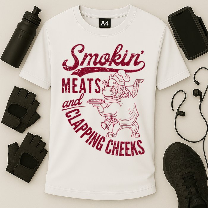 Smoking Meats And Clapping Cheeks Performance Shirt